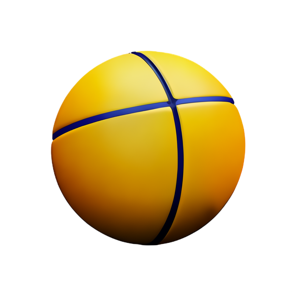 basketball 3d rendering icon illustration png
