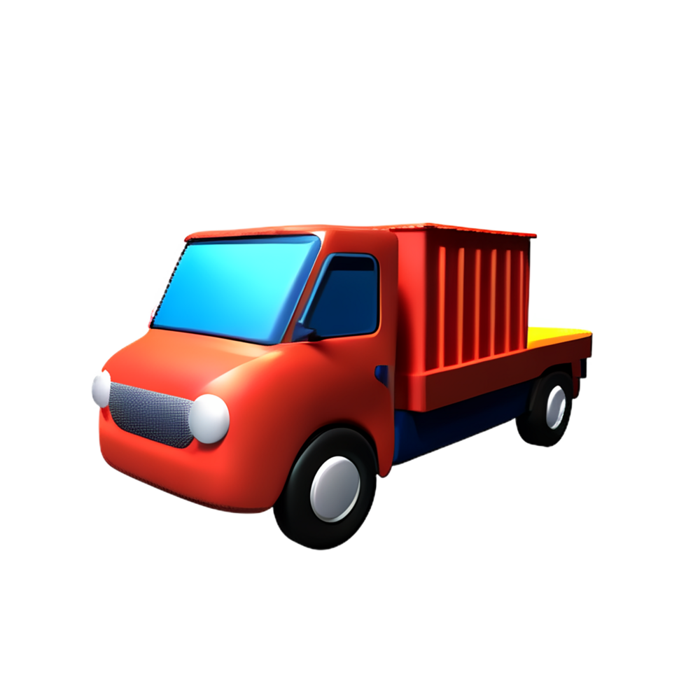 truck 3d rendering icon illustration png