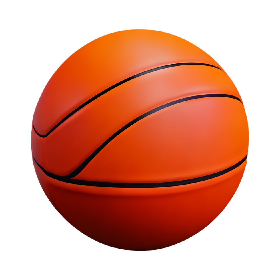 basketball 3d rendering icon illustration png