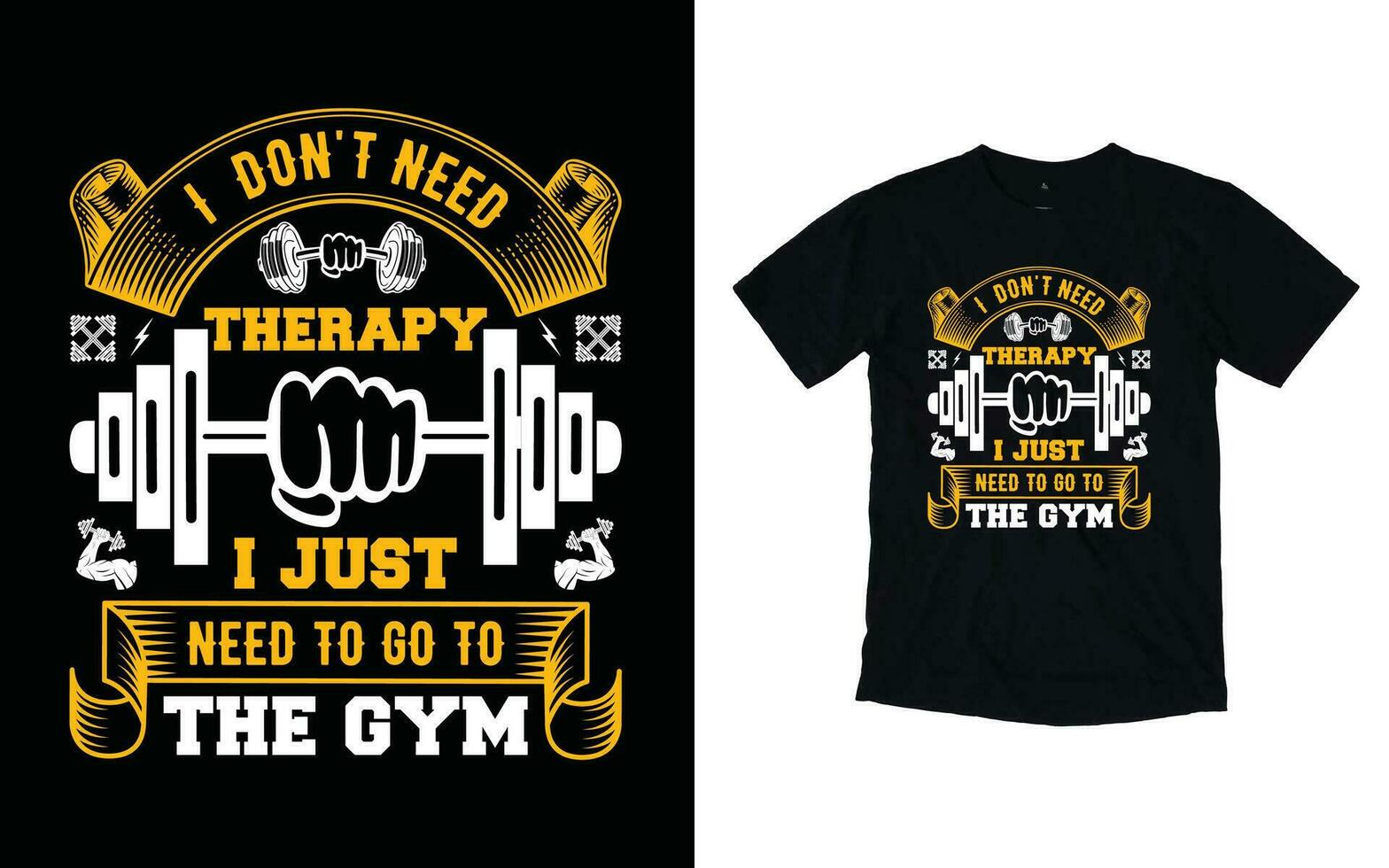 gimnasio camiseta diseño, aptitud tipografía t camisa diseño, crossfit motivacional logo plano diseño vector