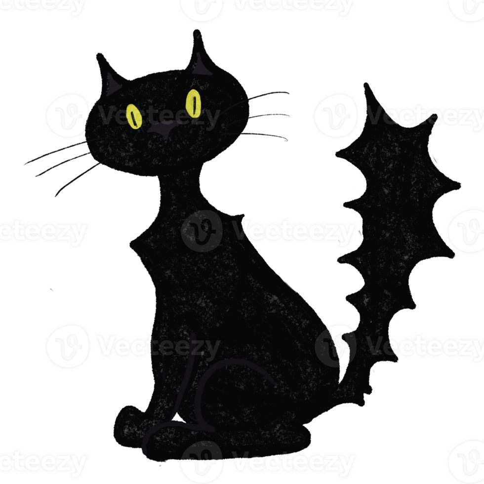 Cute Black Cat Halloween Illustration 28233568 PNG cute-black-cat-halloween-illustration-28233568-png