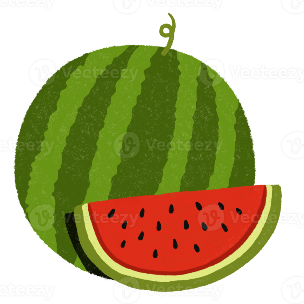 slice of watermelon illustration png
