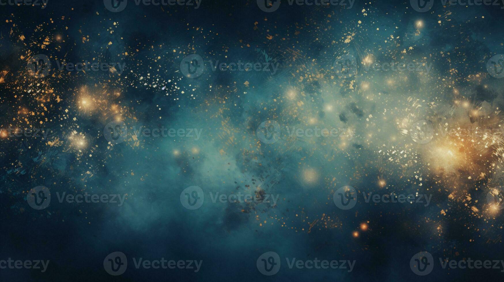 Abstract colorful glittering effect defocused design on dark background, shiny elegance fantasy bright color contrast with black concept, AI Generative photo