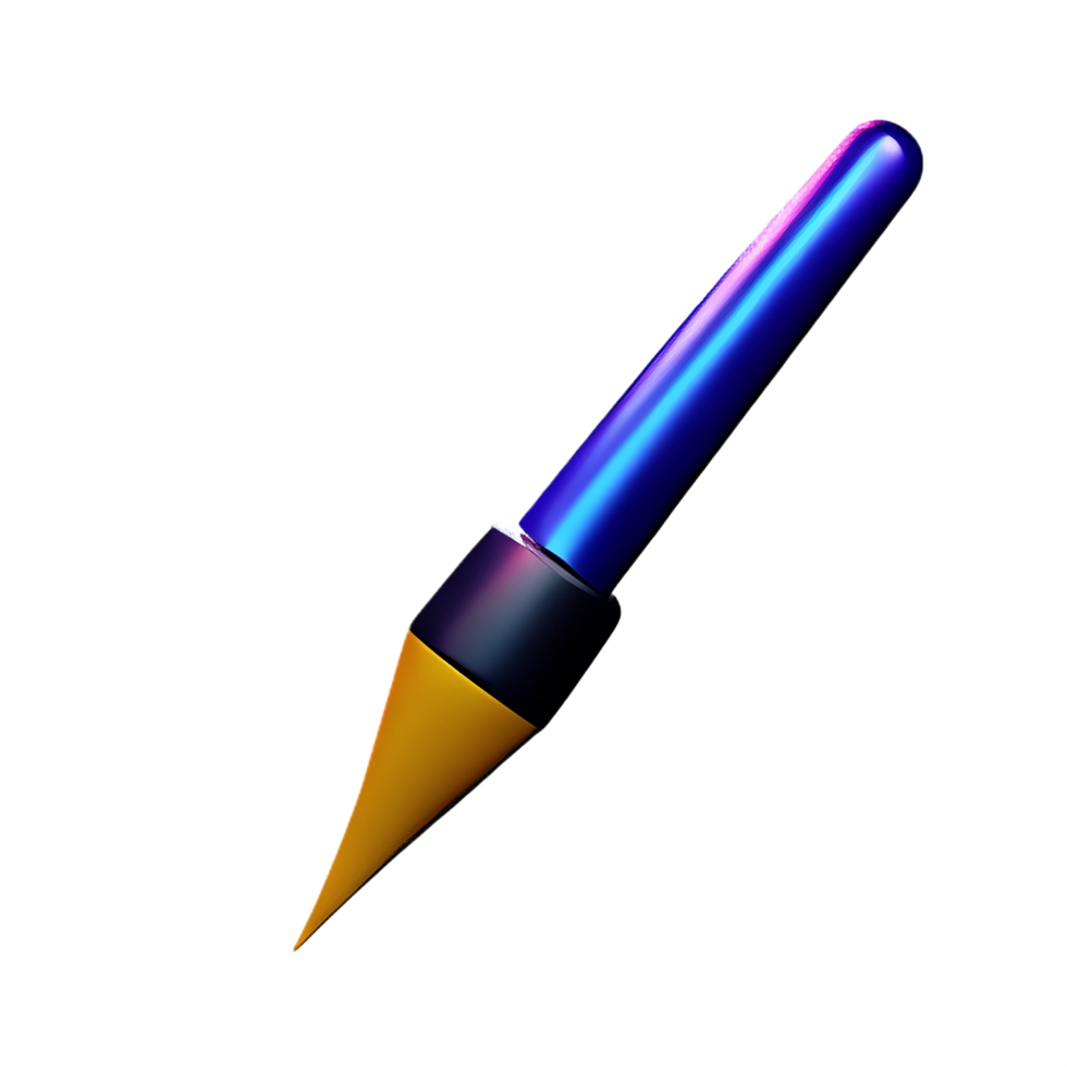 Brush 3d icon illustration png
