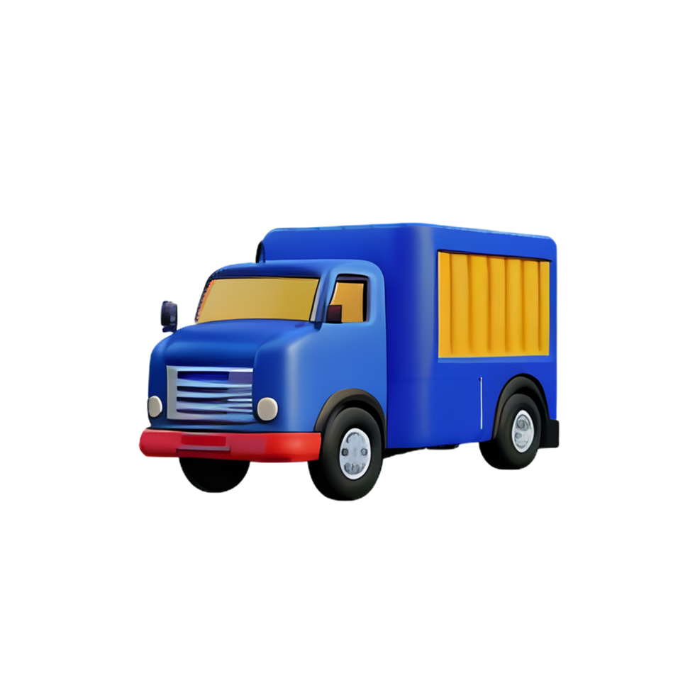 truck 3d rendering icon illustration png