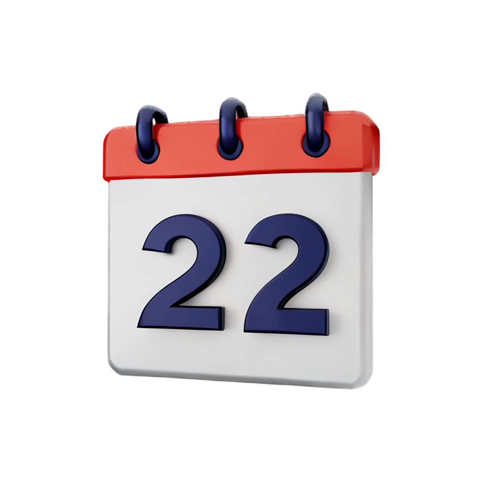 calendar 3d icon illustration png