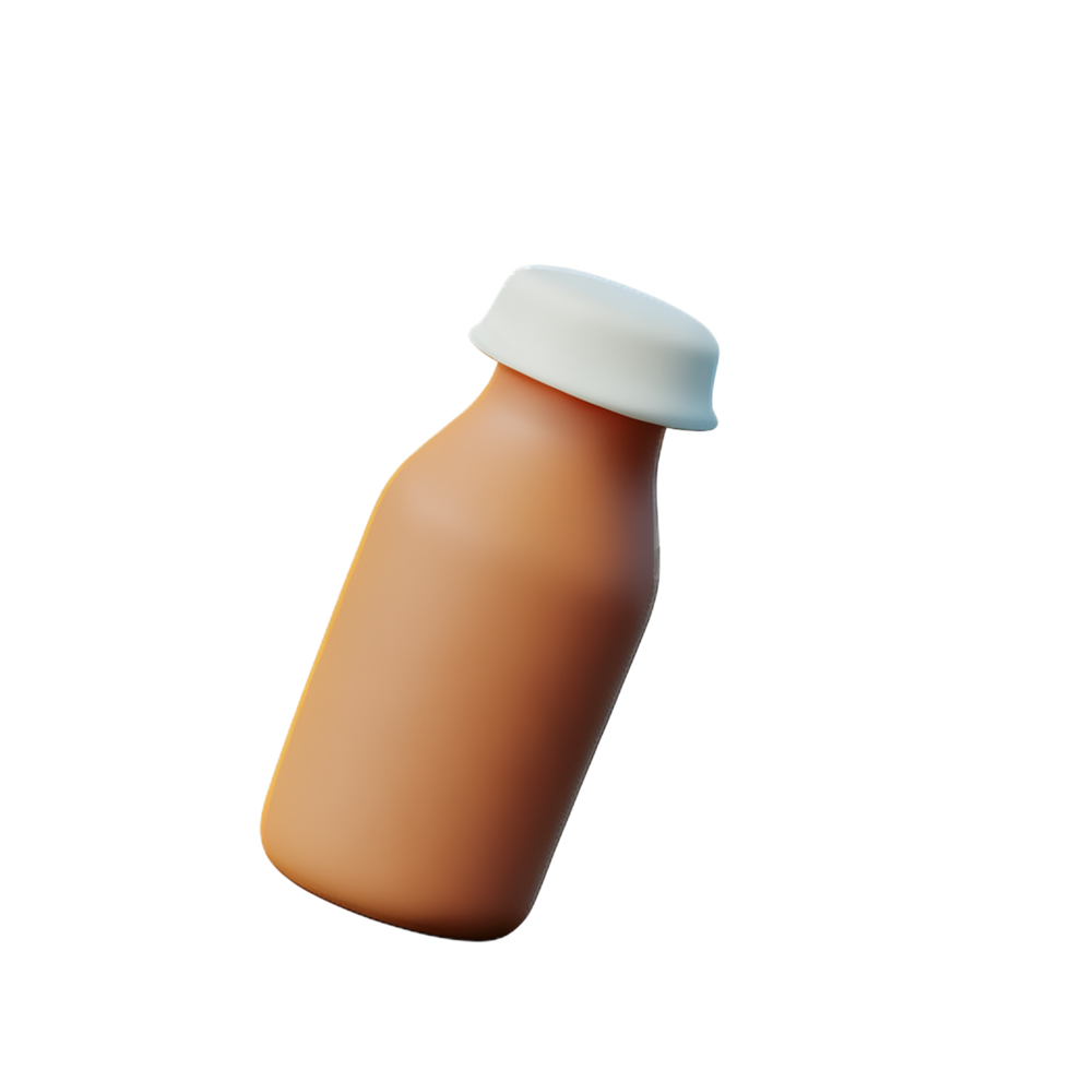 Lait paquet 3d le rendu icône illustration png