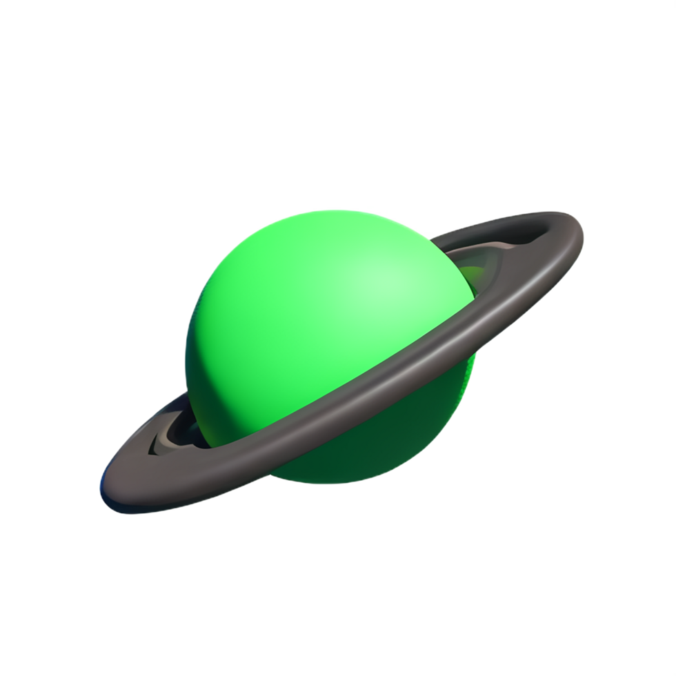 planet 3d rendering icon illustration png