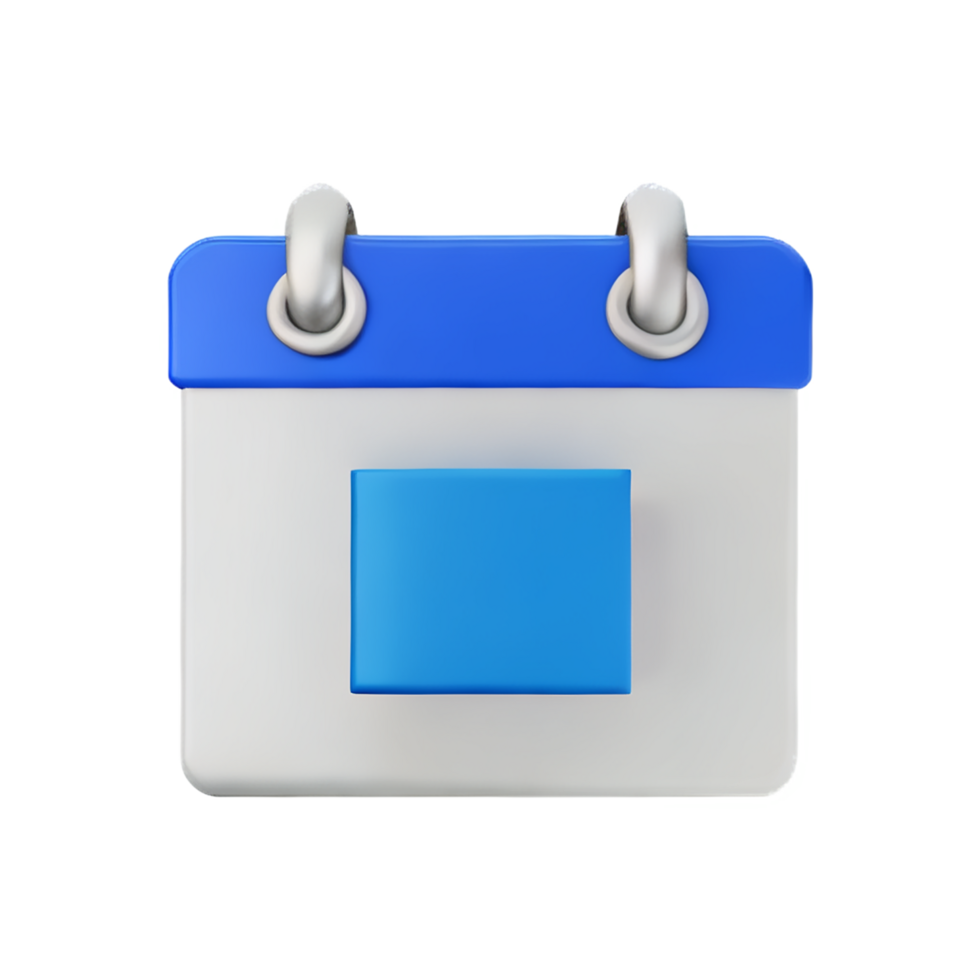 calendar 3d icon illustration png