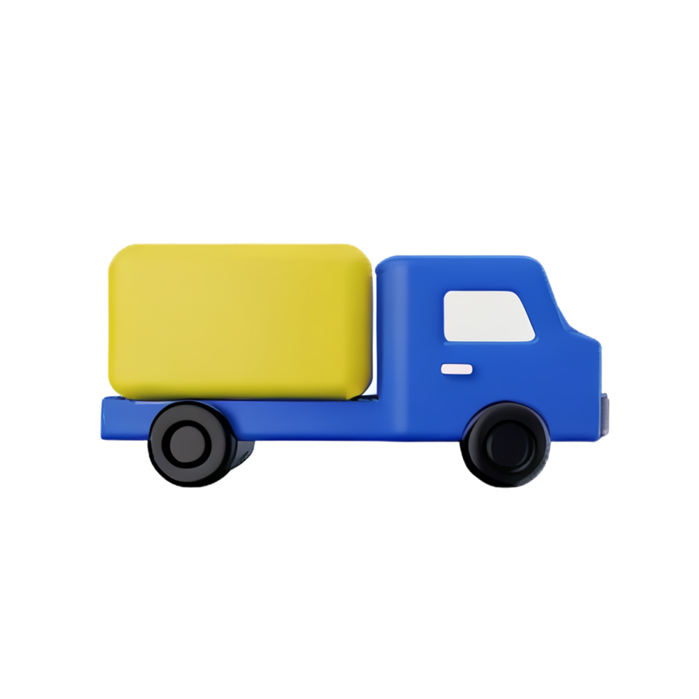 truck 3d rendering icon illustration png