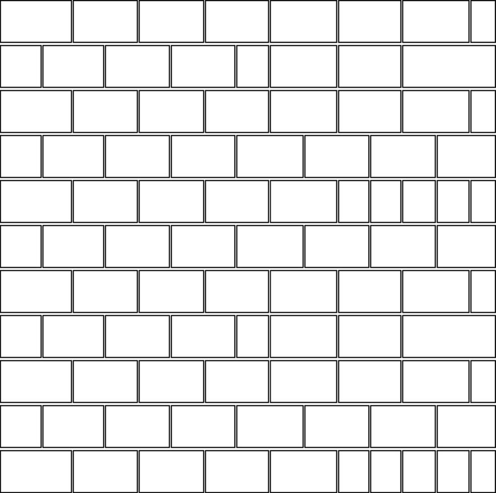 Brick white brick wall texture vector, flat sign illustration on white background EPS vector
