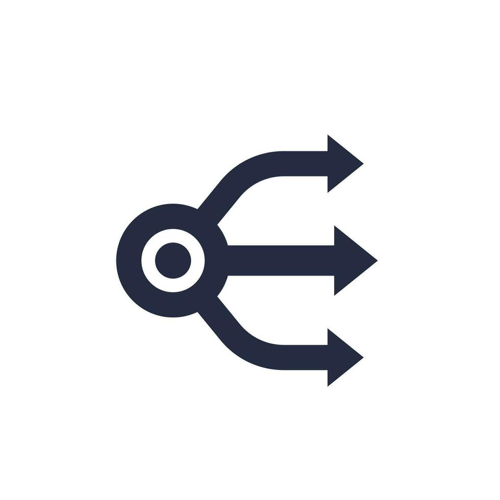 flexible icon, vector sign on white