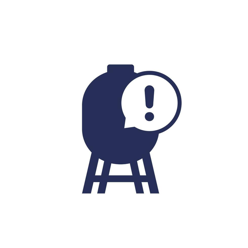 empty gas storage, tank icon vector