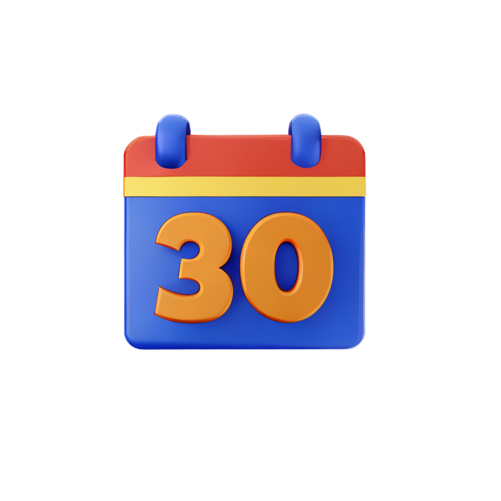 calendar 3d icon illustration png