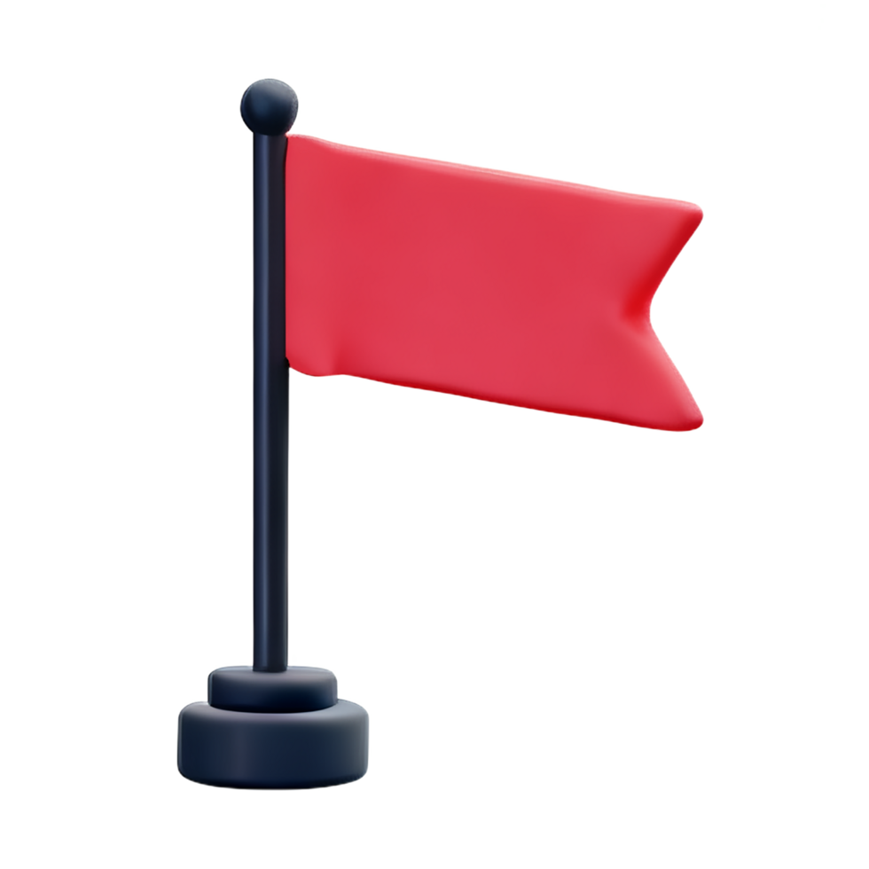 flag 3d rendering icon illustration png