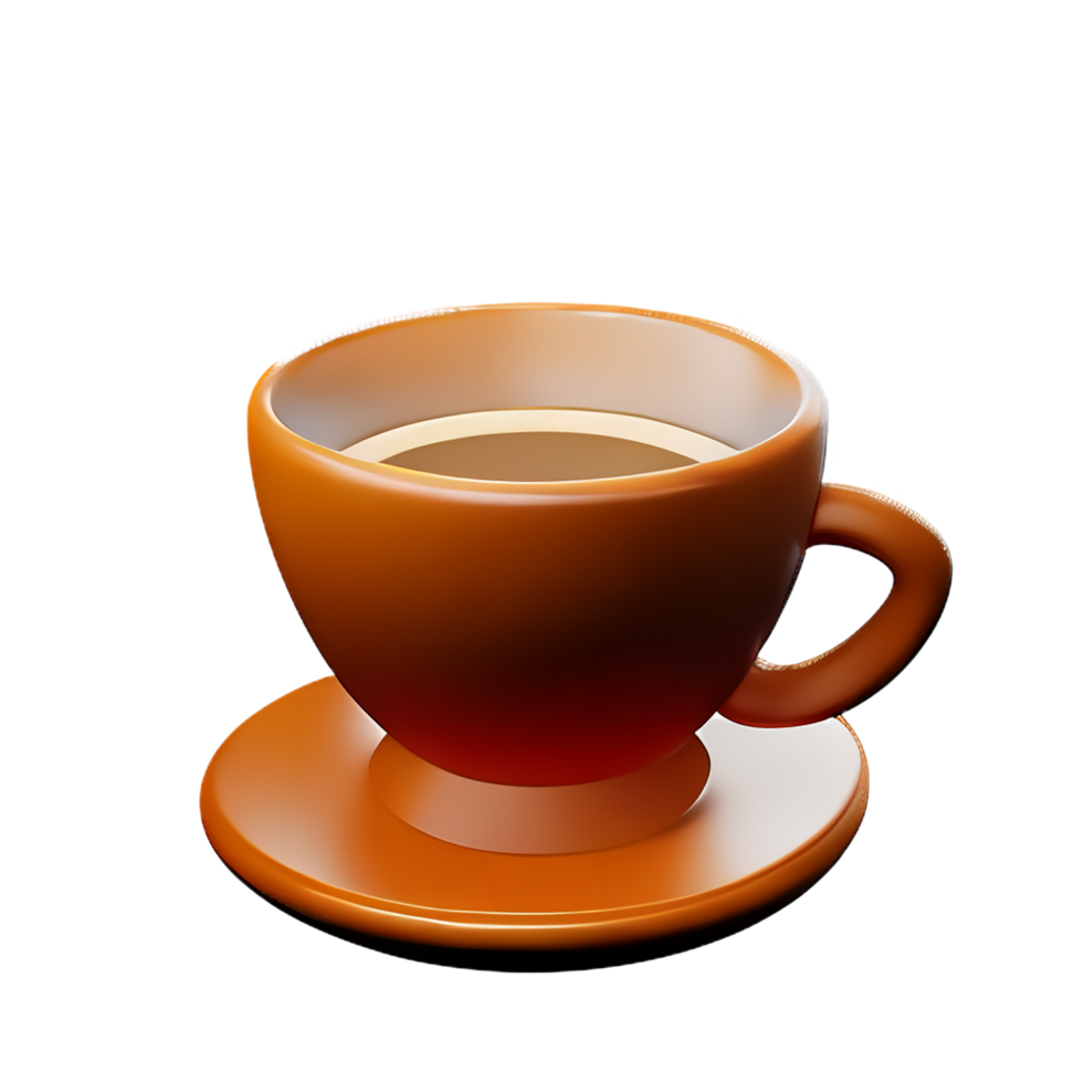 coffee 3d icon illustration png
