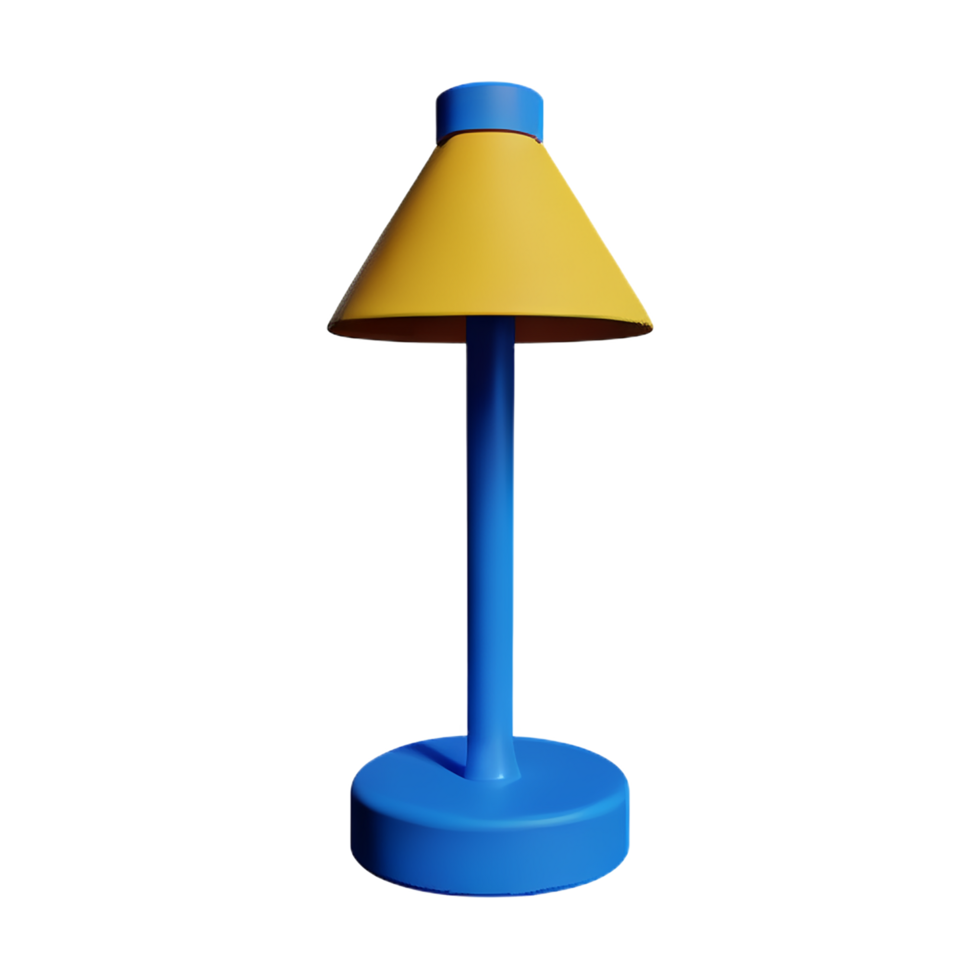 lamp 3d rendering icon illustration png