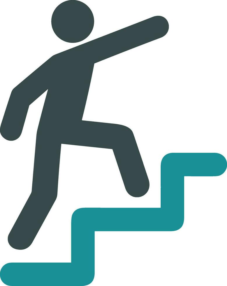 Stairs up escalator icon symbol image vector. Illustration of upstairs isolated success concept design image. vector