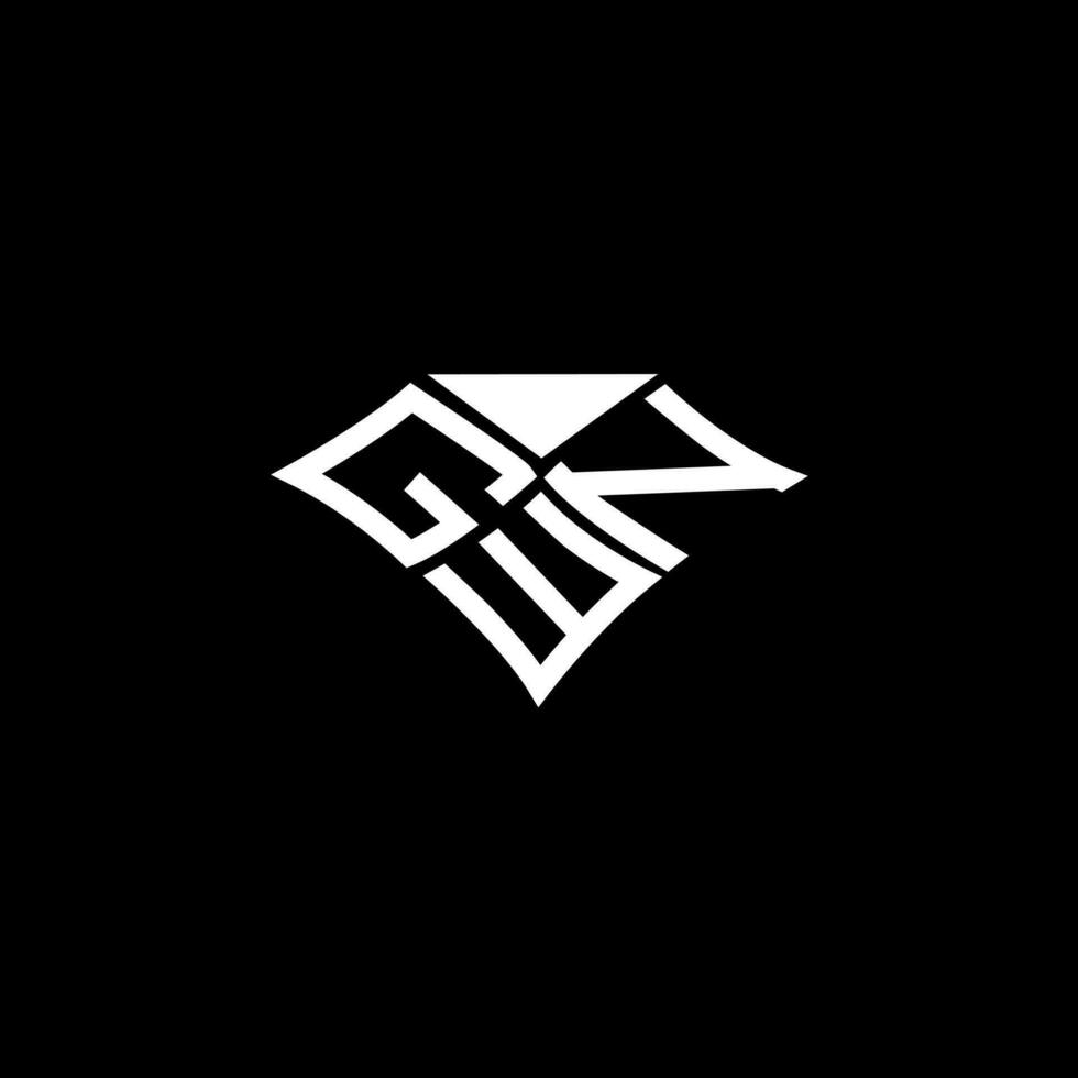 gwn letra logo vector diseño, gwn sencillo y moderno logo. gwn lujoso alfabeto diseño
