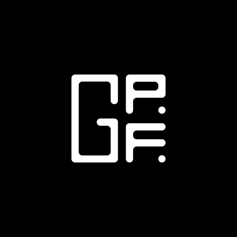GPF letter logo vector design, GPF simple and modern logo. GPF luxurious alphabet design