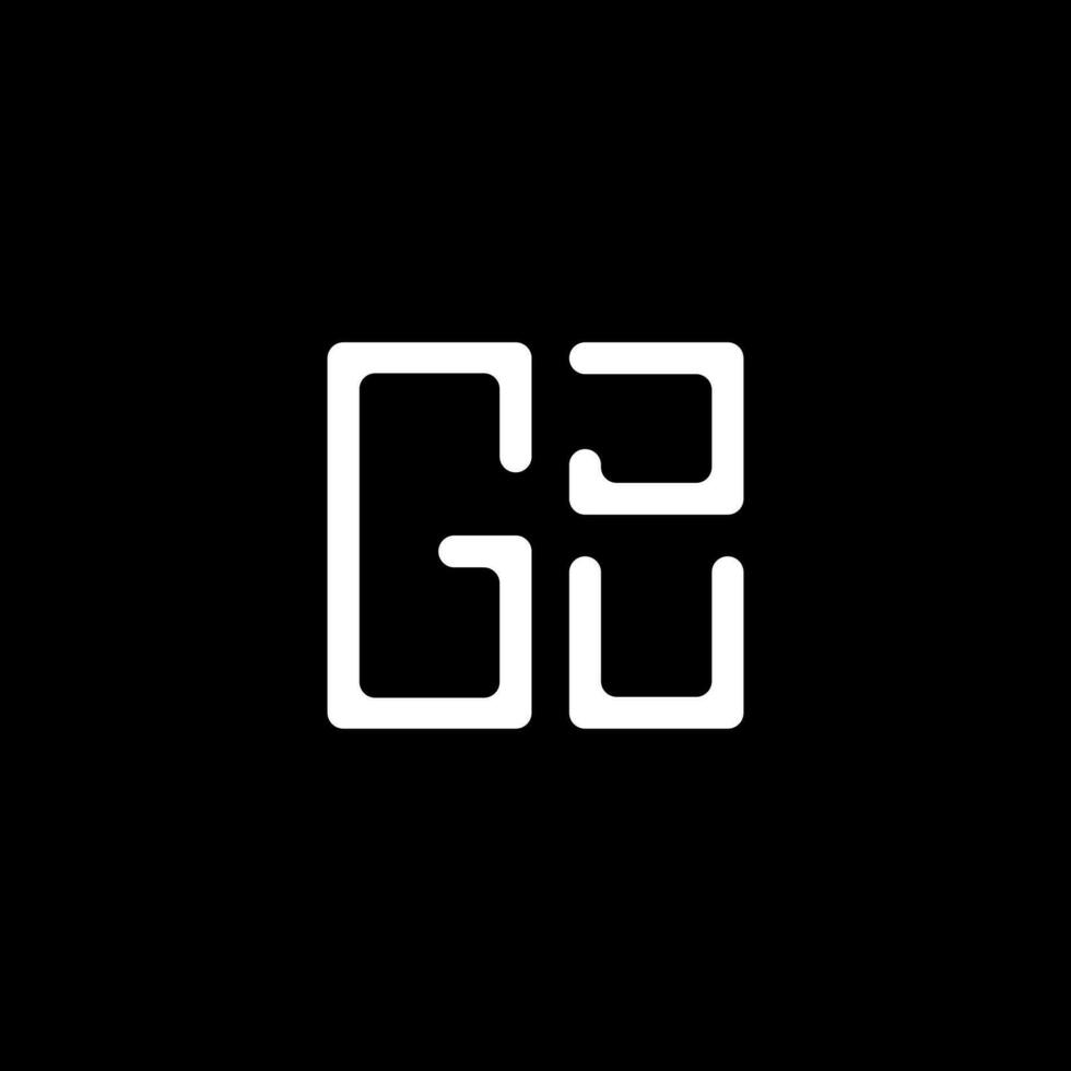 GJU letter logo vector design, GJU simple and modern logo. GJU luxurious alphabet design