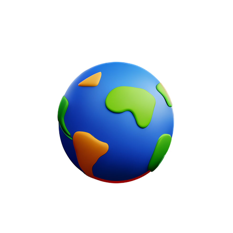 planet 3d rendering icon illustration png