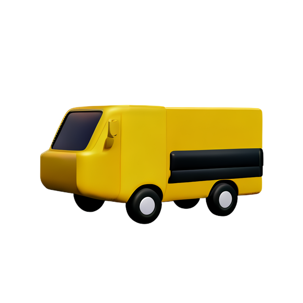 truck 3d rendering icon illustration png