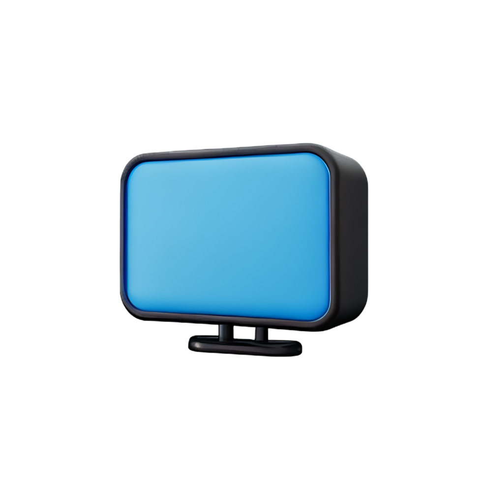 tv 3d rendering icon illustration png