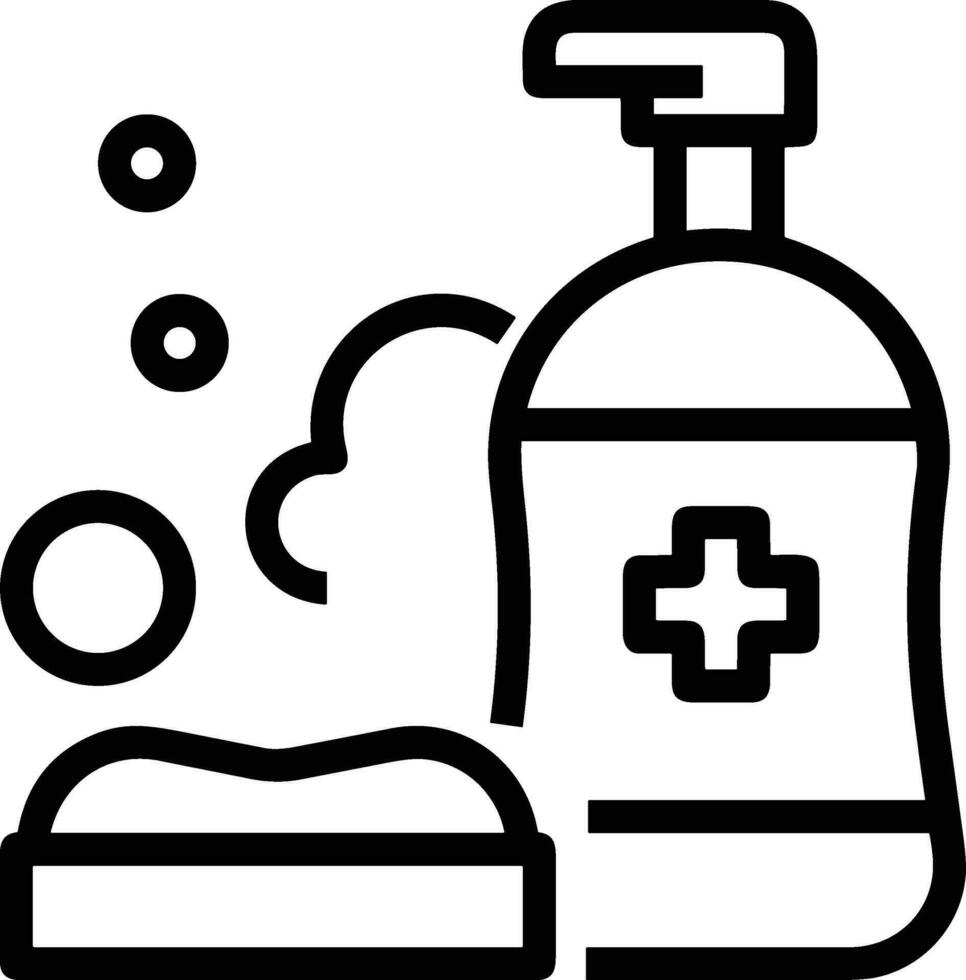 Soap washing icon symbol image vector. Illustration of the soap antiseptic foam cleaner sanitary design image vector