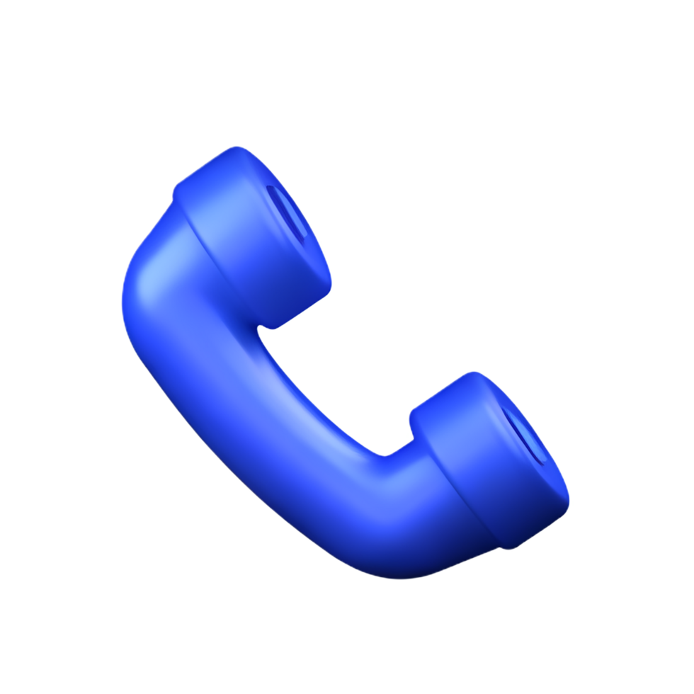 call 3d rendering icon illustration png
