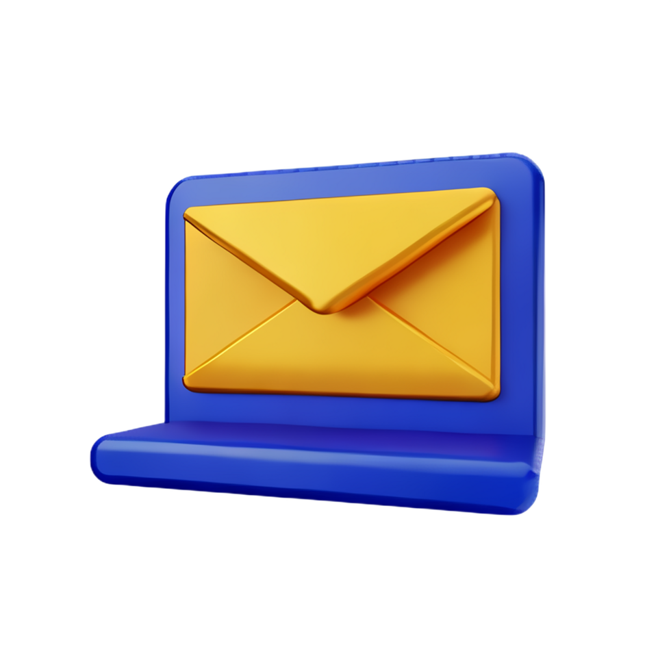 email 3d rendering icon illustration png