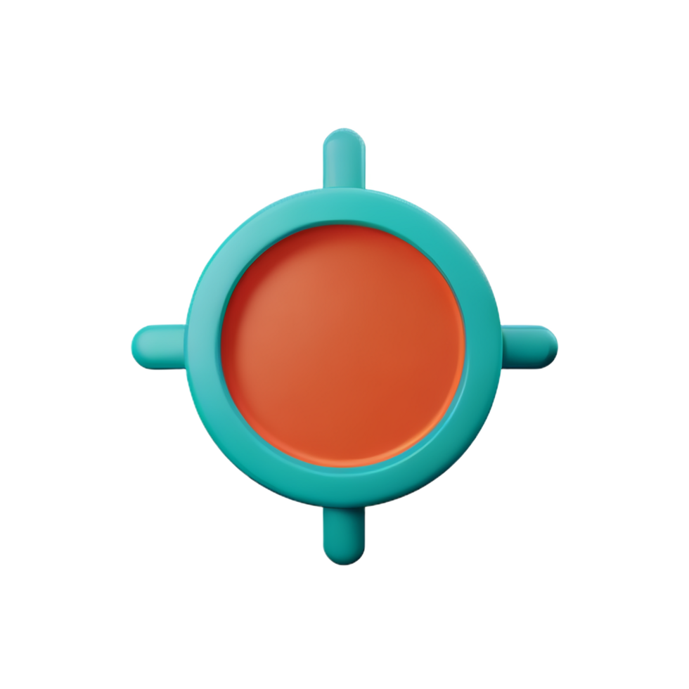 circle frame 3d rendering icon illustration png