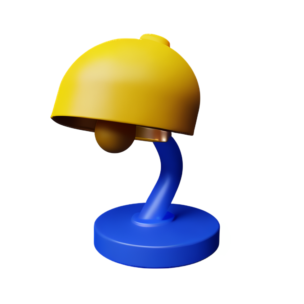 lamp 3d rendering icon illustration png