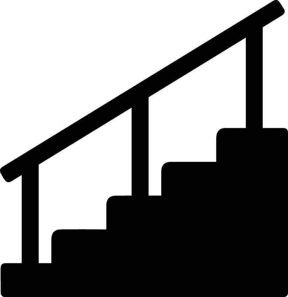 Stairs up escalator icon symbol image vector. Illustration of upstairs isolated success concept design image. vector