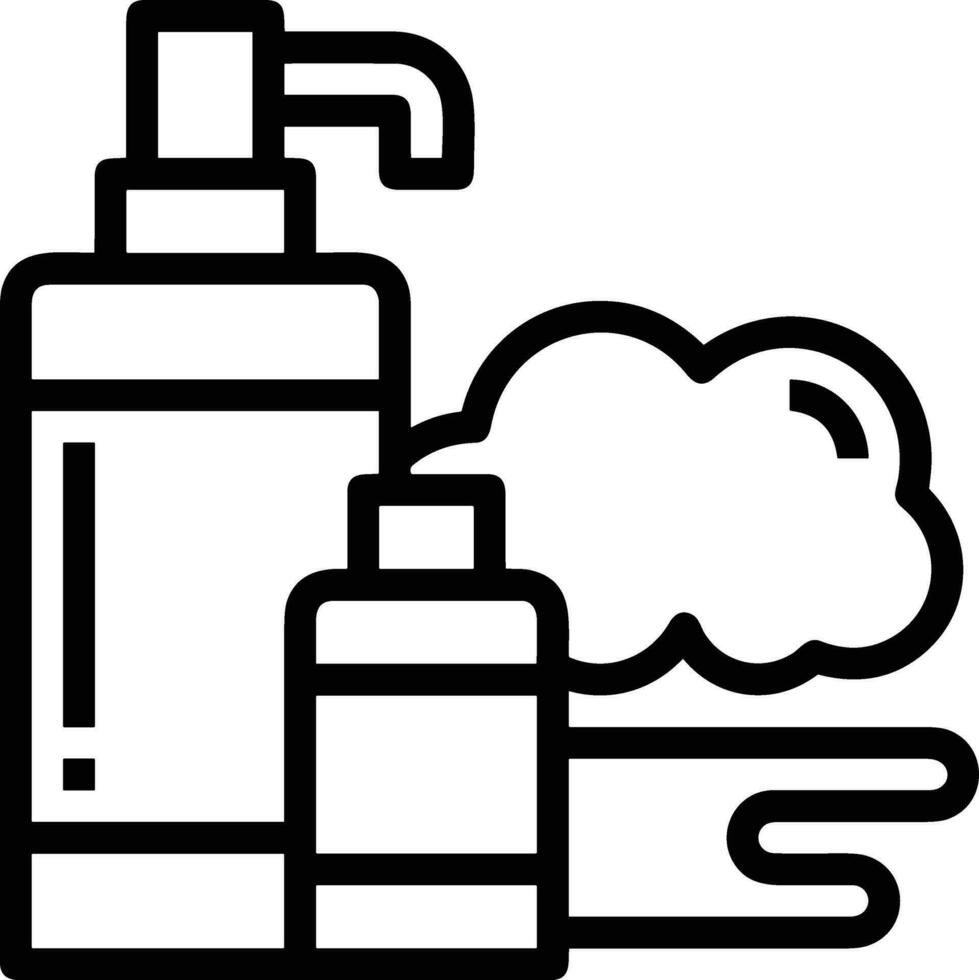 Soap washing icon symbol image vector. Illustration of the soap antiseptic foam cleaner sanitary design image vector