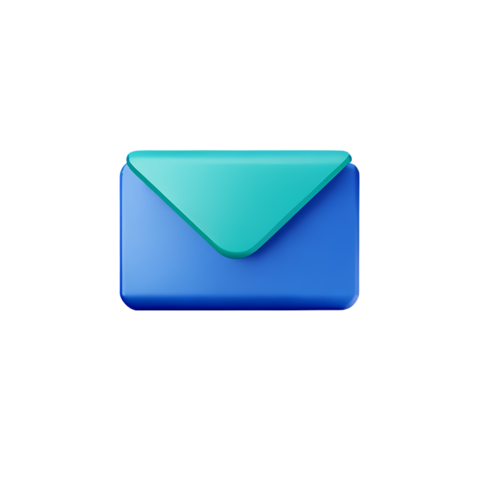 email 3d rendering icon illustration png