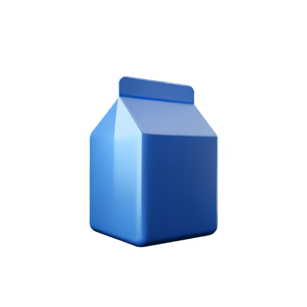 milk package 3d rendering icon illustration png