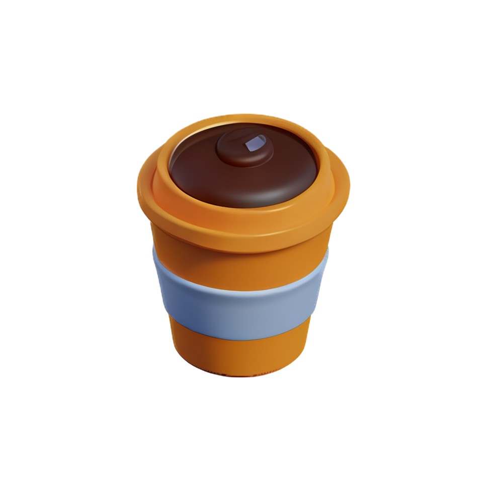 coffee cup 3d rendering icon illustration png