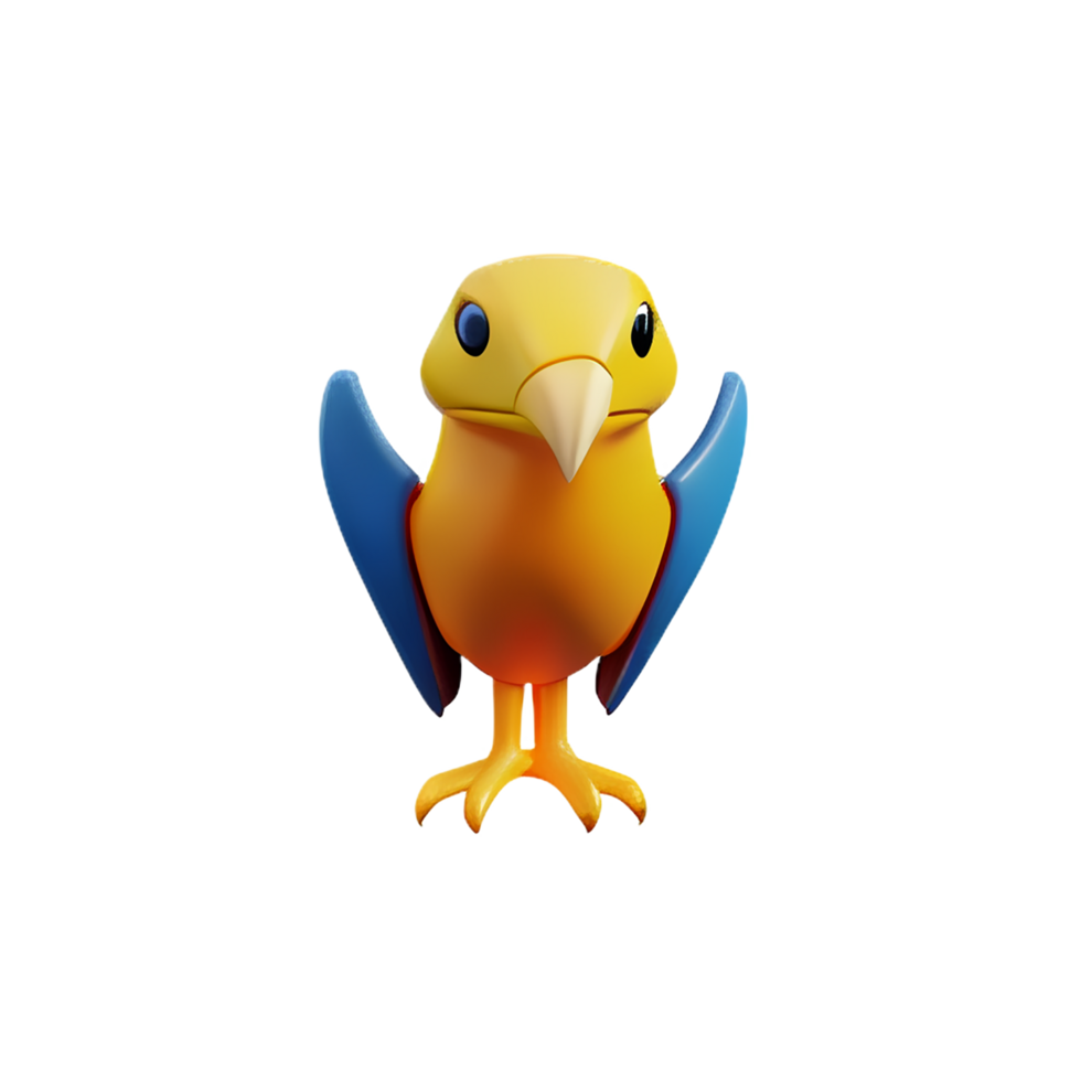 eagle 3d rendering icon illustration png