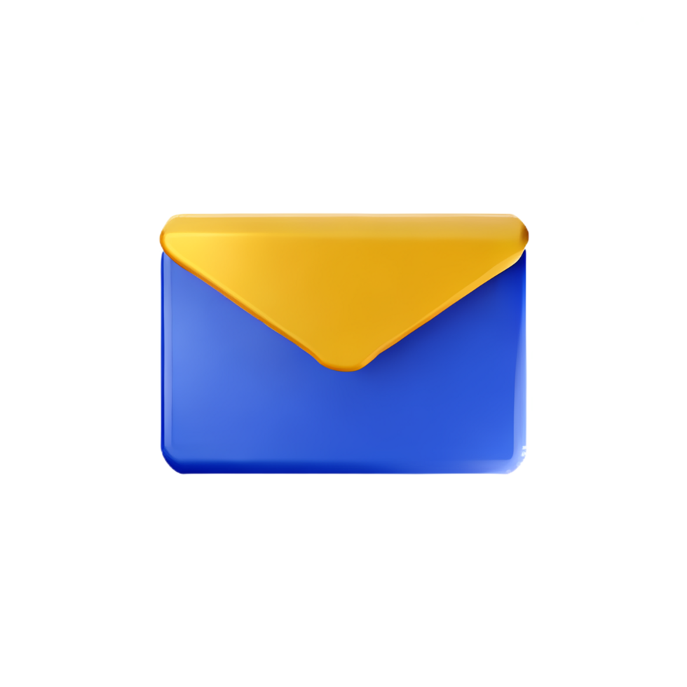 email 3d rendering icon illustration png