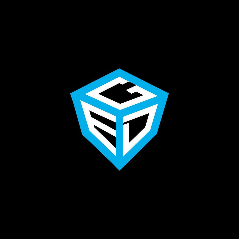 ged letra logo vector diseño, ged sencillo y moderno logo. ged lujoso alfabeto diseño