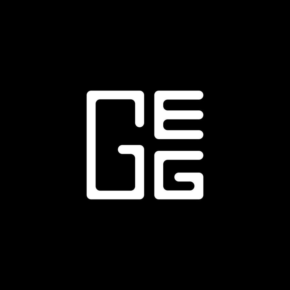 geg letra logo vector diseño, geg sencillo y moderno logo. geg lujoso alfabeto diseño