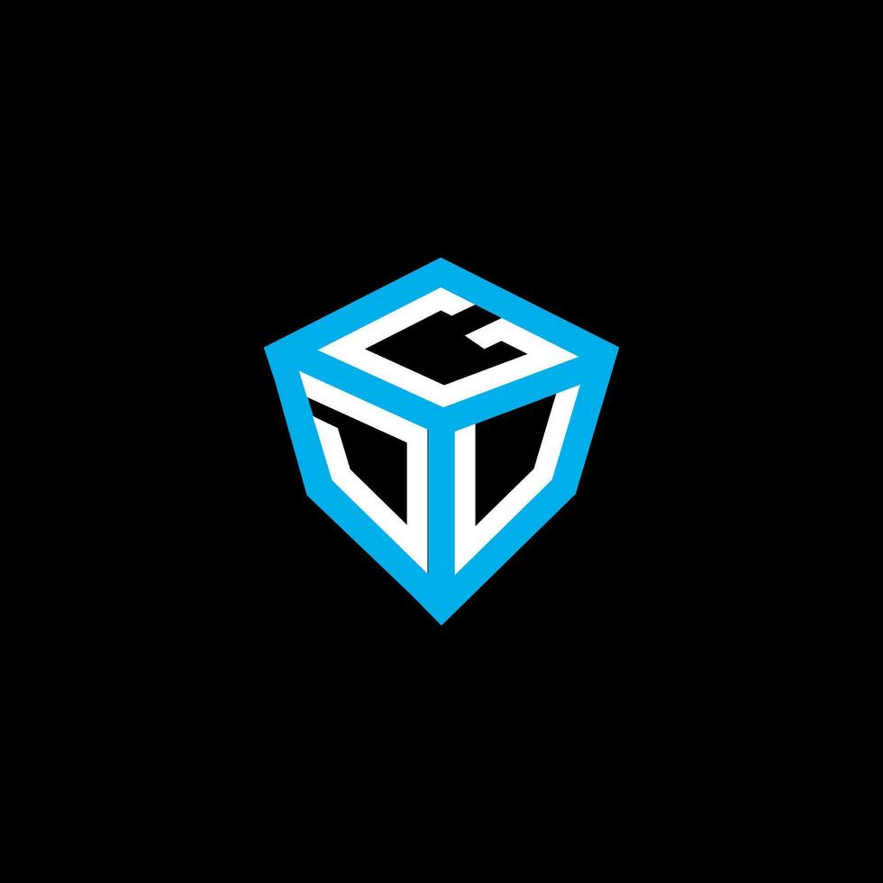 GDU letter logo vector design, GDU simple and modern logo. GDU luxurious alphabet design