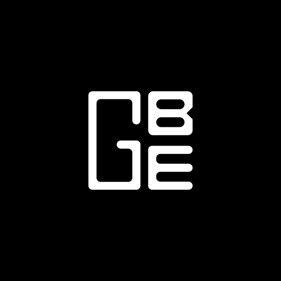 gbe letra logo vector diseño, gbe sencillo y moderno logo. gbe lujoso alfabeto diseño