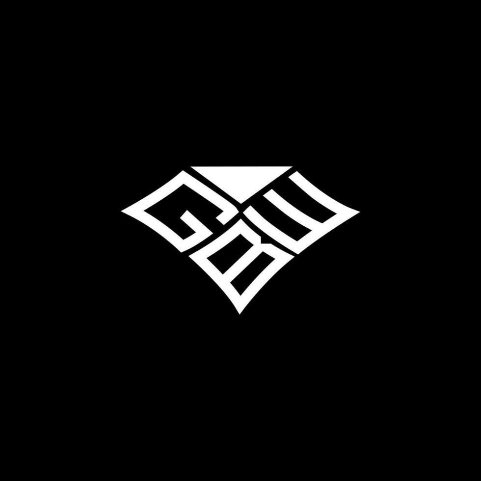 GBW letra logo vector diseño, GBW sencillo y moderno logo. GBW lujoso alfabeto diseño