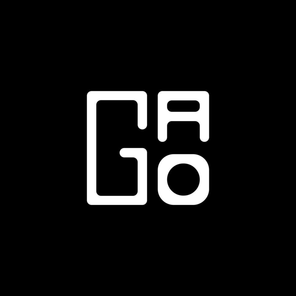 GAO letter logo vector design, GAO simple and modern logo. GAO luxurious alphabet design