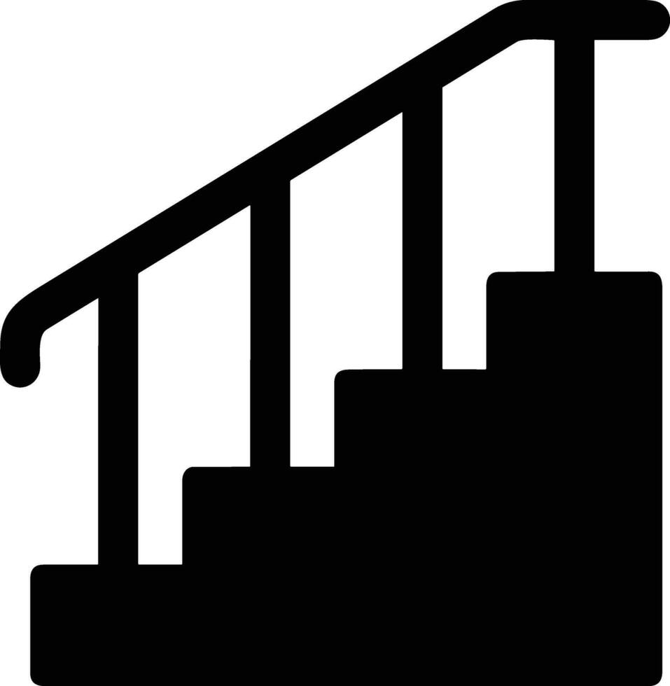 Stairs up escalator icon symbol image vector. Illustration of upstairs isolated success concept design image. vector