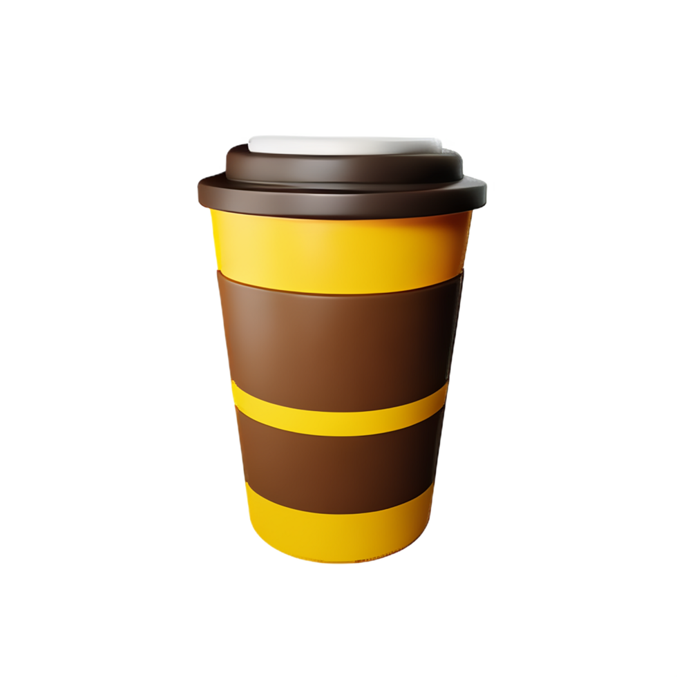 coffee 3d icon illustration png