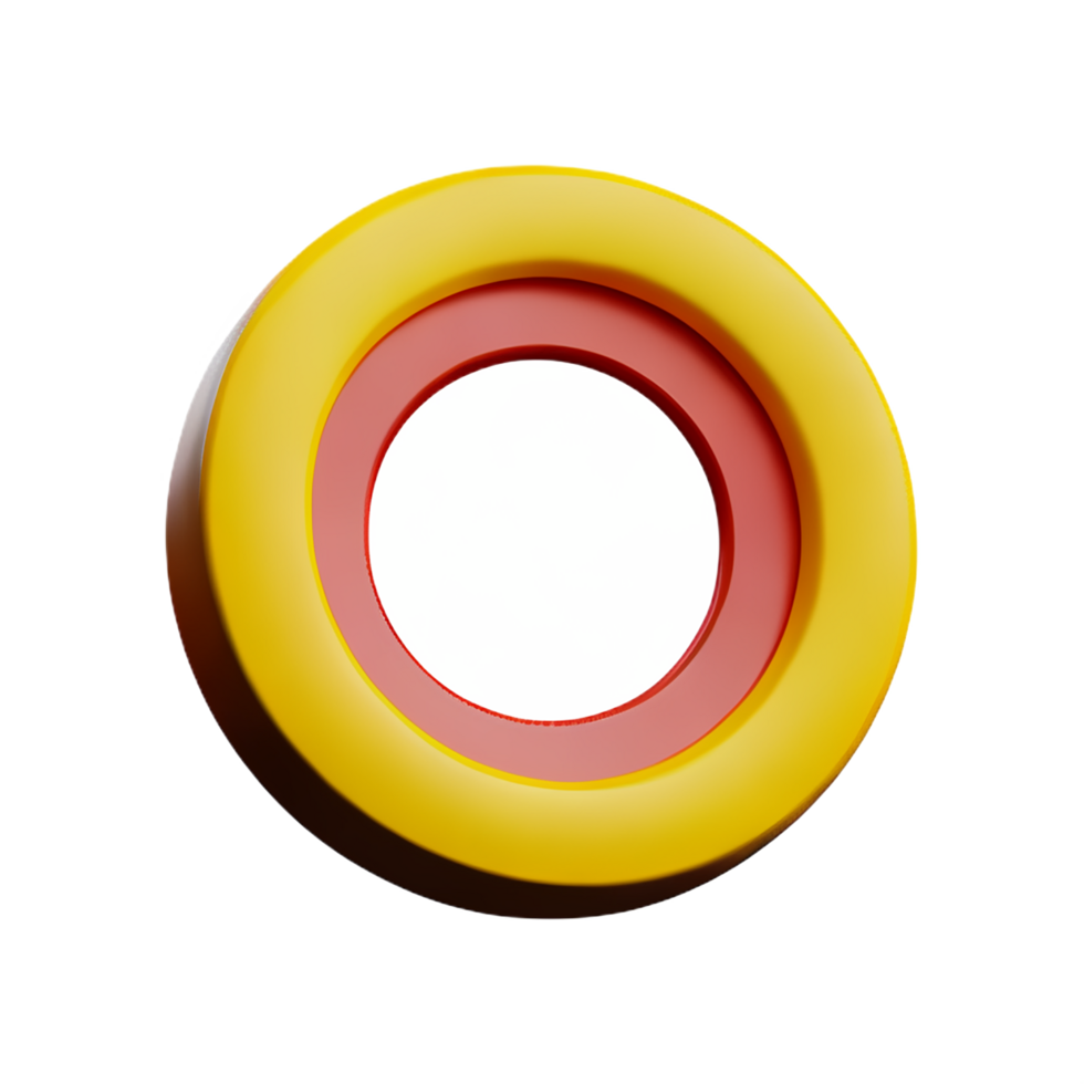 circle frame 3d rendering icon illustration png