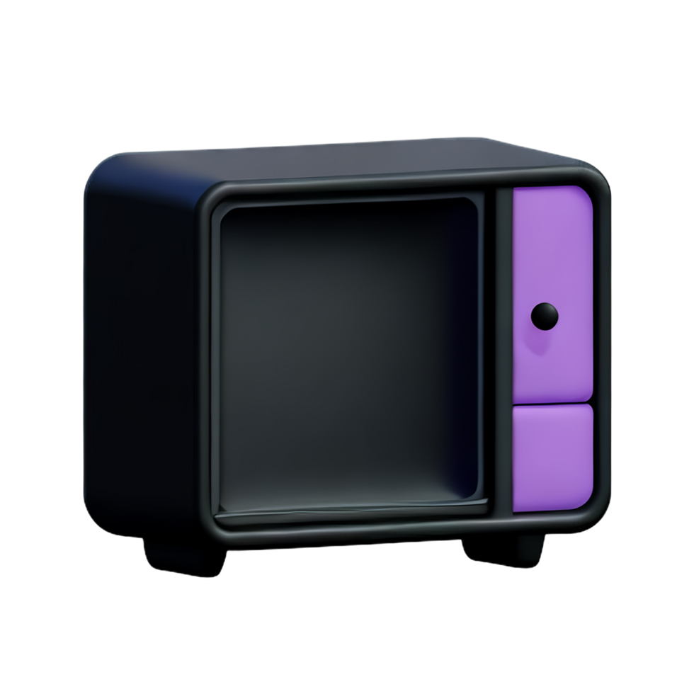 tv 3d rendering icon illustration png